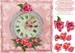 Timeless Roses Square Card Front with Step by Step