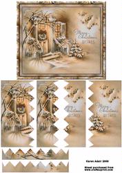 Welcome Home for Christmas 2 - Zig-zag Side Stacker Card Front