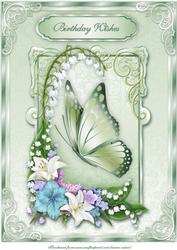 Floral Fantasy A4 Card Front