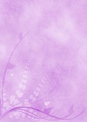 Leafy Fronds A4 Background Paper - Lilac