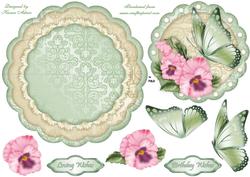 Floral Fantasy Wobble Card