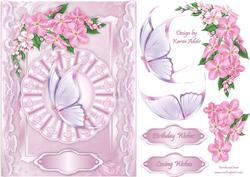 A Pink Passion Card Front with Step by Step