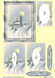 Christmas Eve Carol Service Double Pyramid Card Front
