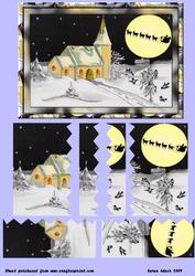 Once Upon a Moonlit Night - Zig-zag Edge Side Stacker