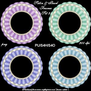 Satin & Pearls Photo Frames Set 3