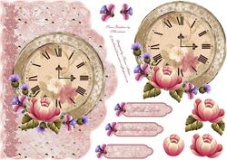 Timeless Roses Scallop Card Front with Step by Step
