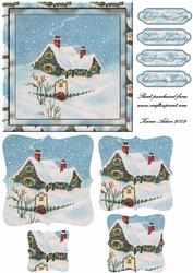 Lighting Your Way Home for Christmas - Bracket Pyramid Card Front