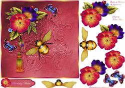 Blooms, Butterflies & Bumblebee