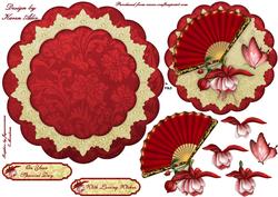 Fuschia Fanfare Wobble Card