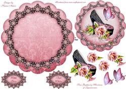 Morning Glory Shoe Wobble Card