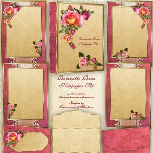 Romantic Roses Notepaper Set