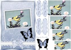 Little Yellow Bird Pyramid Postcard Card