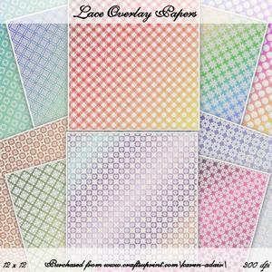 Lace Overlaid Scrap Paper Set