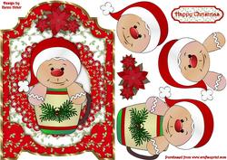 Christmas Cookie Screen Card with Step by Step