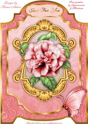 A Rose Red A4 Screen Card Front