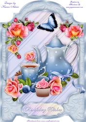 Time for Tea A4 Screen Card