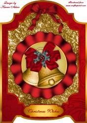 Christmas Bells A4 Screen Card