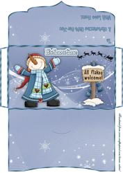 Frosty the Snowman Money/gift Voucher Wallet