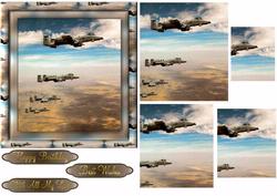 Thunderbolt A10 Fighter Jet Corner Stacker Card Front