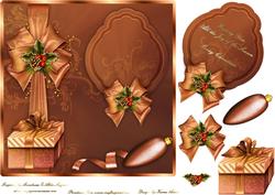 Holiday Dreams Square Card Front with Step by Step