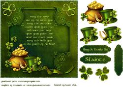 An Irish Blessing Square Card & Step by Step