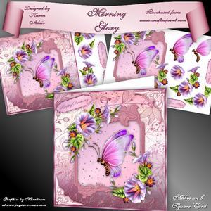 Morning Glory 8" Square Card Mini-kit