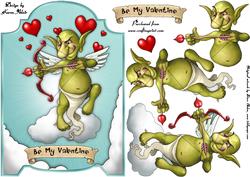 The Love Goblin Screen Card with Step by Step