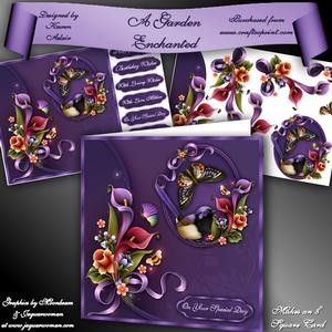 A Garden Enchanted 8" Square Card Mini-kit