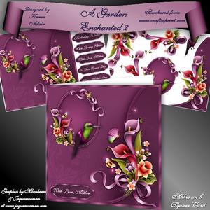 A Garden Enchanted 2 - 8" Square Card Mini-kit