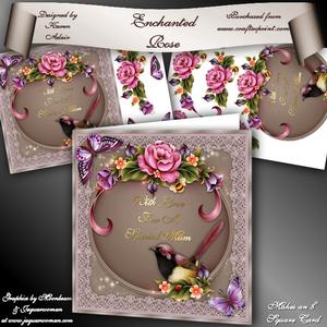 Enchanted Rose 8" Square Card Mini-kit
