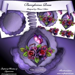 Berrylicious Roses Scallop Wobble Card Mini Kit