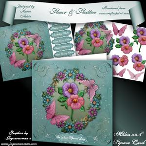 Fleur & Flutter 8" Square Card Mini-kit