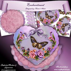 Enchantment Heart Shaped Scallop Wobble Card Mini-kit