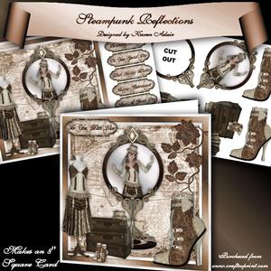 Steampunk Reflections 8" Square Card Mini-kit