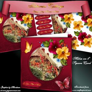 Petunia Cottage 8" Square Card Mini-kit
