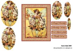 The Flower Fairy Pyramid Card Front