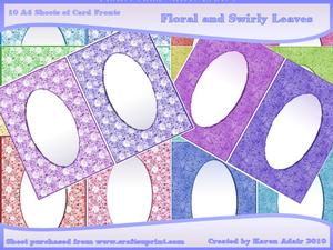 Floral and Swirly Leaves
