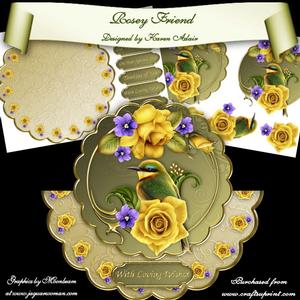 Rosey Friend Wobble Card Mini-kit