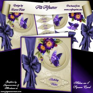 All Aflutter 8" Square Card Mini-kit
