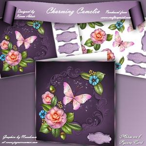 Charming Camelia 8" Square Card Mini-kit