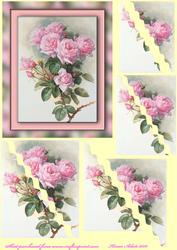 Pink Roses Wavy Corner Stacker