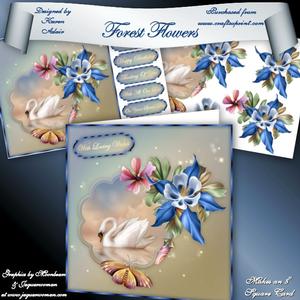 Forest Flowers 8" Square Card Mini-kit