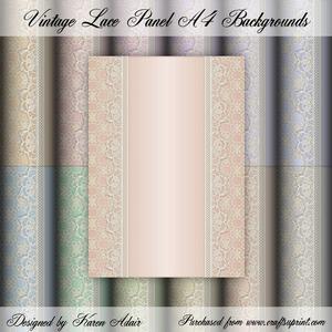 Vintage Lace A4 Backgrounds