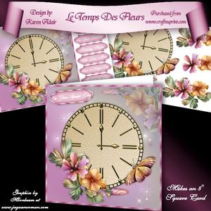 Le Temps Des Fleurs 8" Square Card Mini-kit
