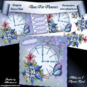 Time for Flowers 8" Square Card Mini-kit