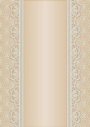 Vintage Lace Panel A4 Background - Peach