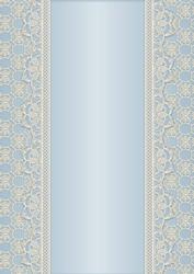 Vintage Lace Panel A4 Background - Aqua