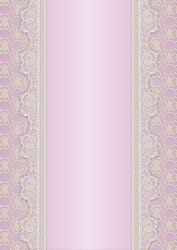 Vintage Lace Panel A4 Background - Pink