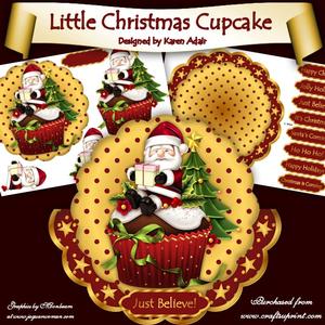 Little Christmas Cupcake Wobble Card Mini-kit