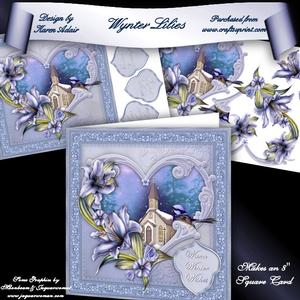 Wynter Lilies 8" Square Card Mini-kit